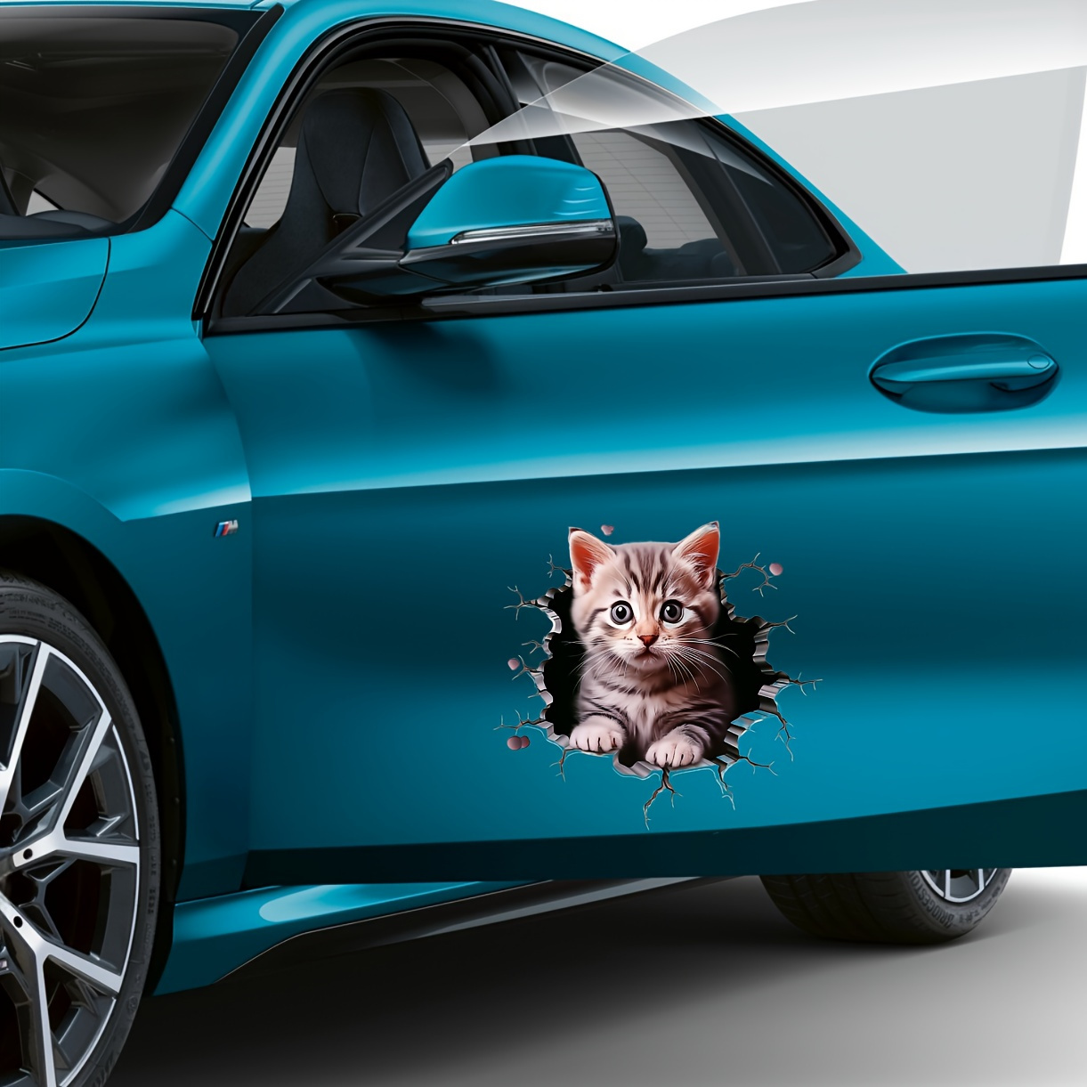 Laptop Accessories Cute - Polyvinyl Chloride Cat Pattern Car Decal,