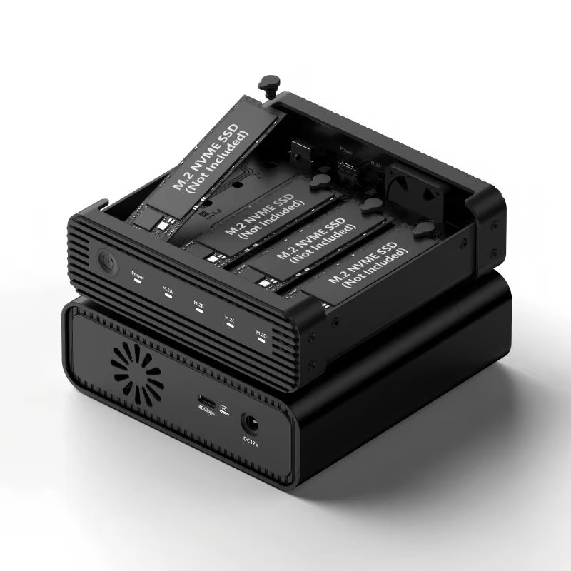 External Nvme Ssd - Aluminum M2 4-Bay USB4 External NVME