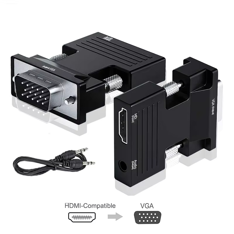Hdmi Vga Adapter - HDMI-compatible to VGA Adapter HD 1080P