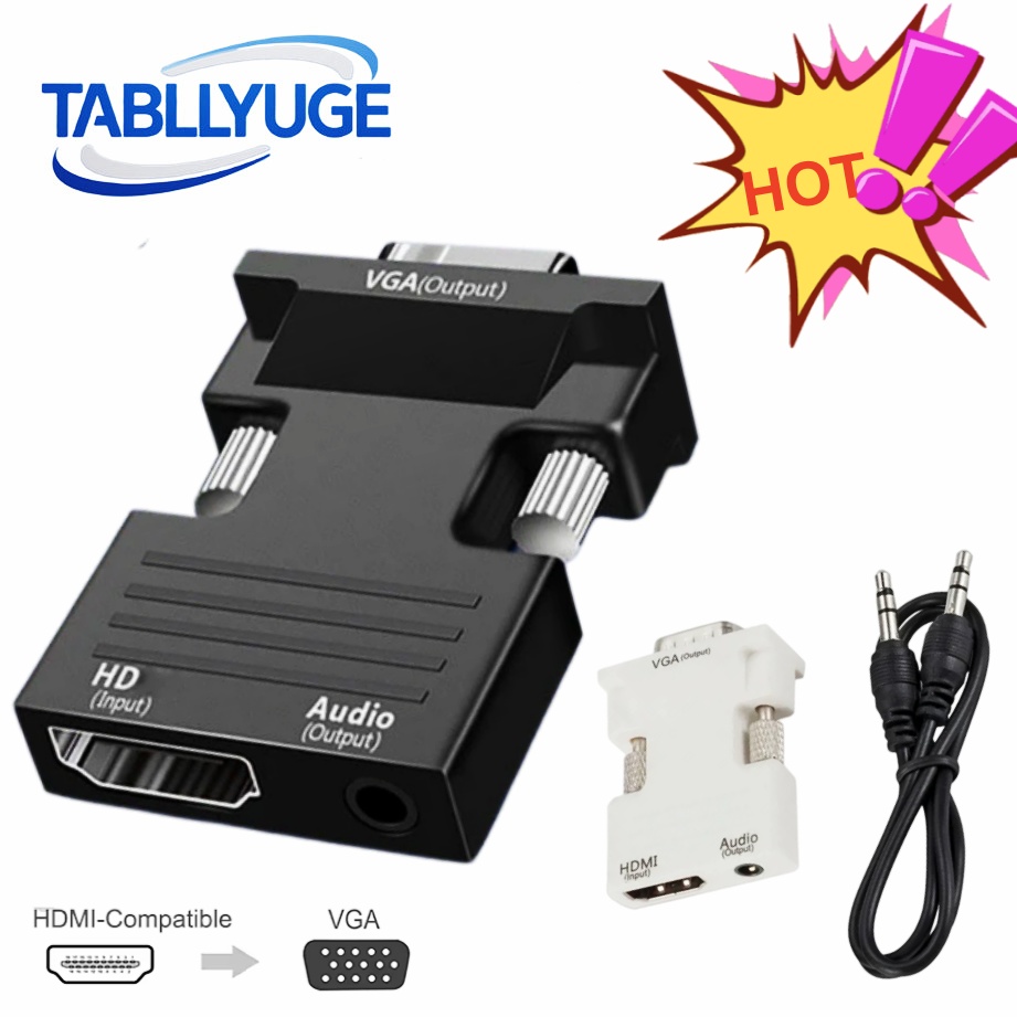 Hdmi Vga Adapter - HDMI-compatible to VGA Adapter 1080P with