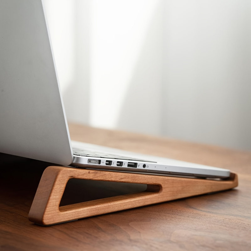 Laptop Accessories Price - Portable Foldable Wooden Laptop Stand -