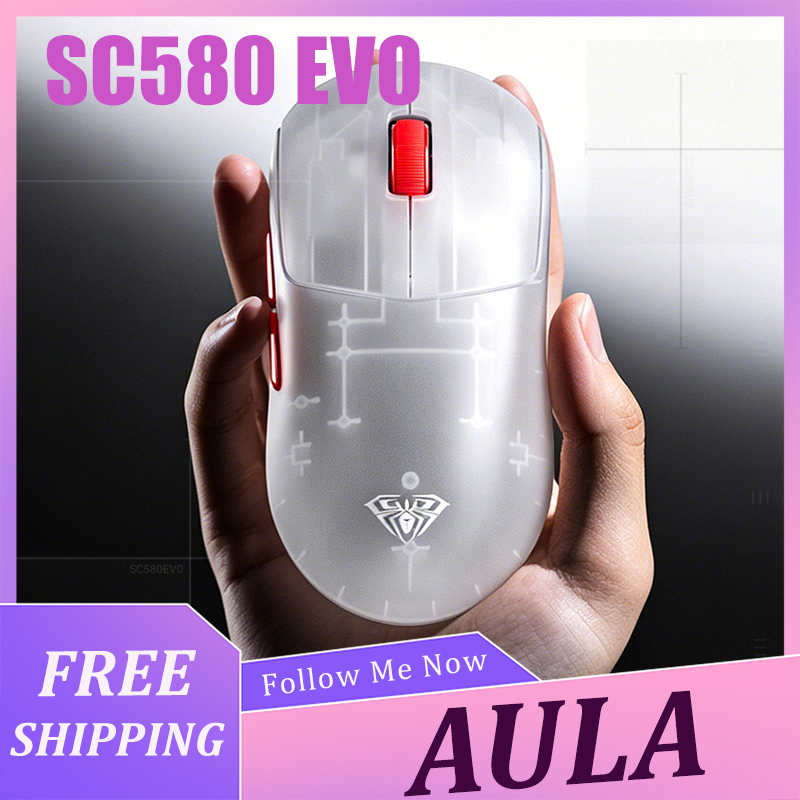 Mini Wireless Mouse - AULA SC580 EVO Mouse Lightweight Wireless