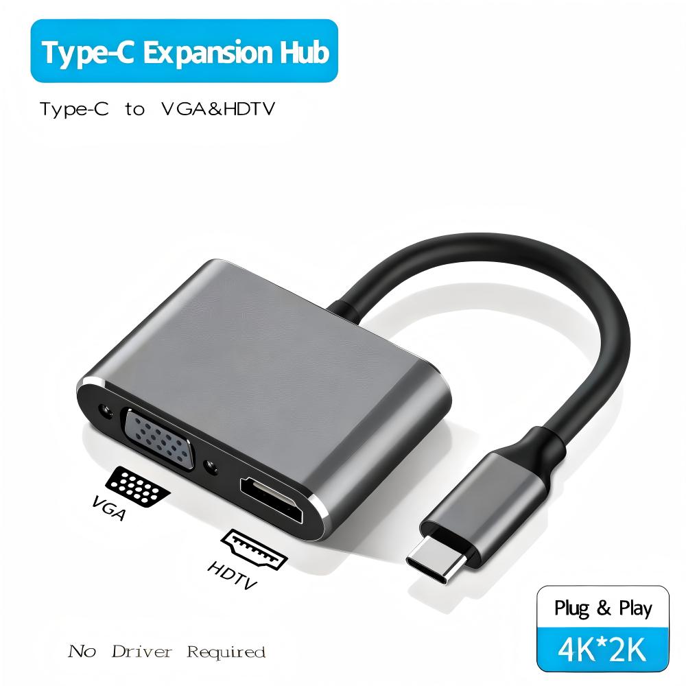 USB 3.0/TYPE-C to HDMI VGA Ada - Hdmi Vga Adapter ulasan dan harga