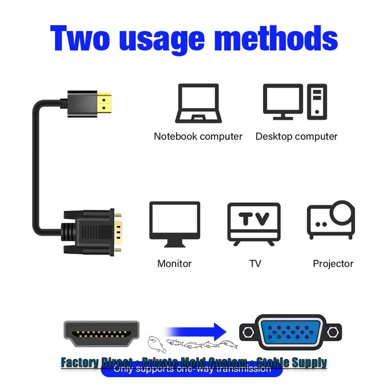 1080P HDMI-Compatible to VGA C - Hdmi Vga Adapter ulasan dan harga