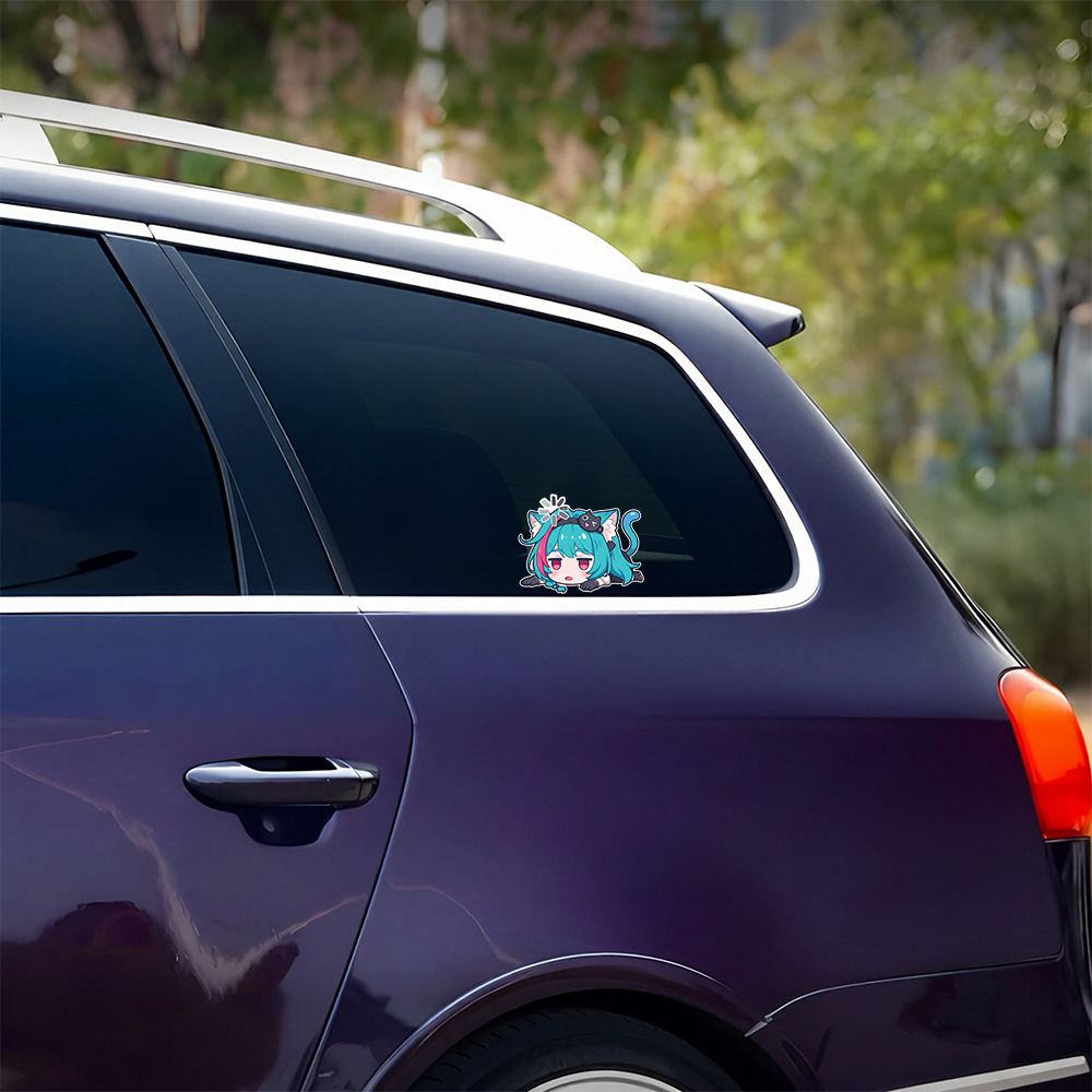 Anime Girl Car Stickers Nevern - Laptop Accessories Price ulasan dan harga