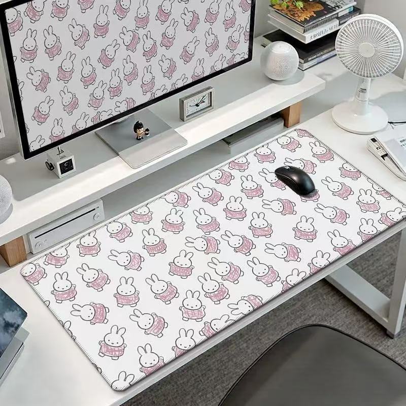 Cute Miffy Rabbit Large Mouse  - Laptop Accessories Cute ulasan dan harga