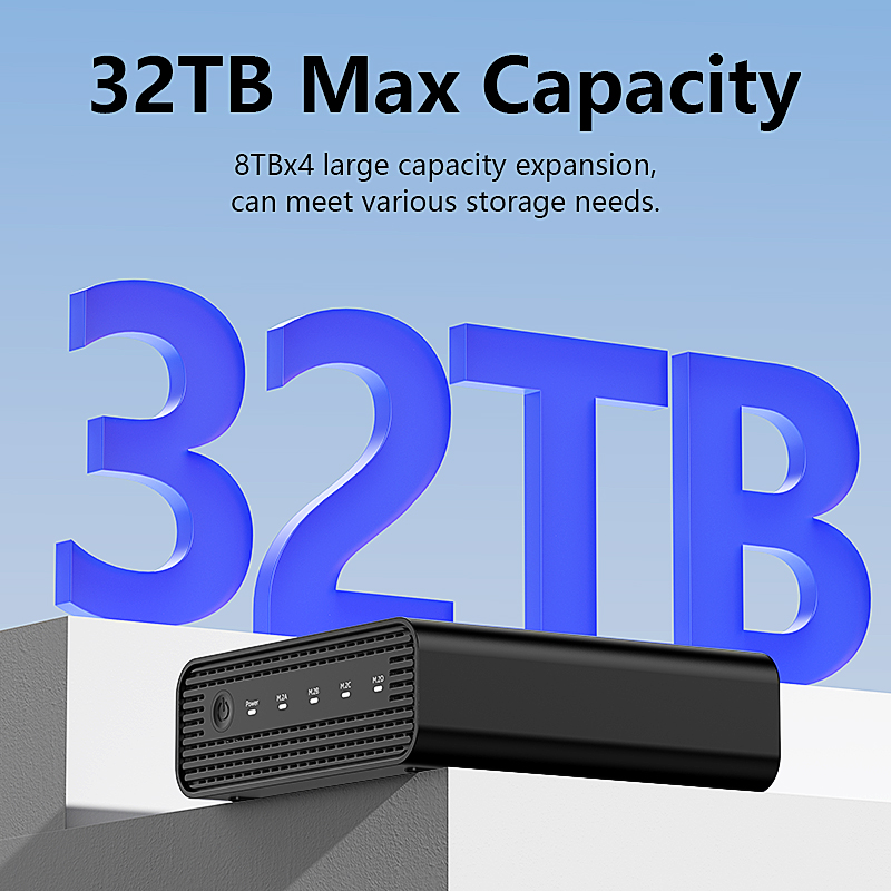 Aluminum M2 4-Bay USB4 Externa - External Nvme Ssd ulasan dan harga