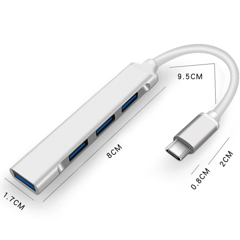 4-In-1 Type-C Extender Hub 4 P - Laptop Accessories Price ulasan dan harga