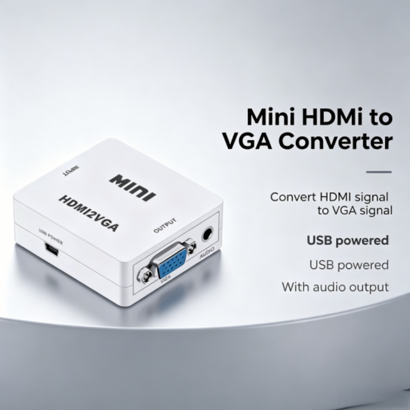 HDMI to VGA Converter with Aud - Hdmi Vga Adapter ulasan dan harga