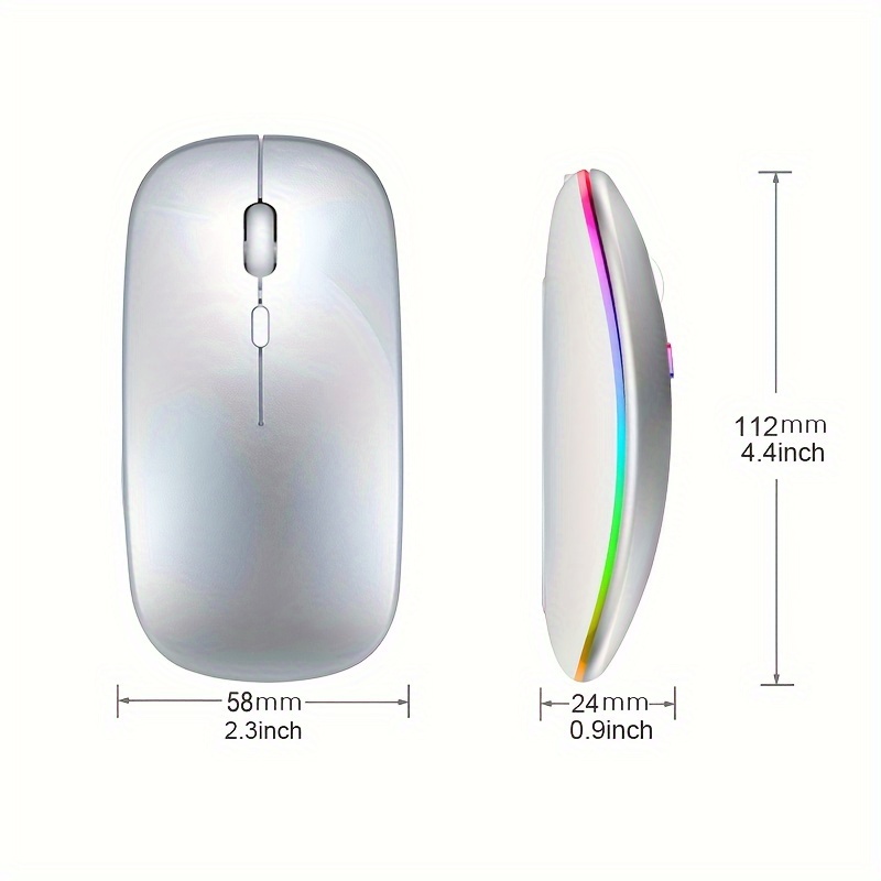 Wireless Mouse RGB Rechargeabl - Mini Wireless Mouse ulasan dan harga