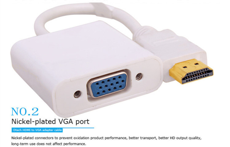 3PCS DTECH Factory Direct Sale - Hdmi Vga Adapter ulasan dan harga