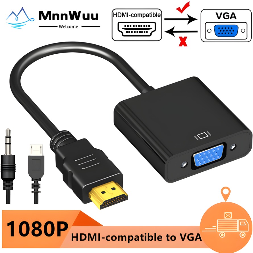 1080P HDMI-compatible to VGA A - Hdmi Vga Adapter ulasan dan harga