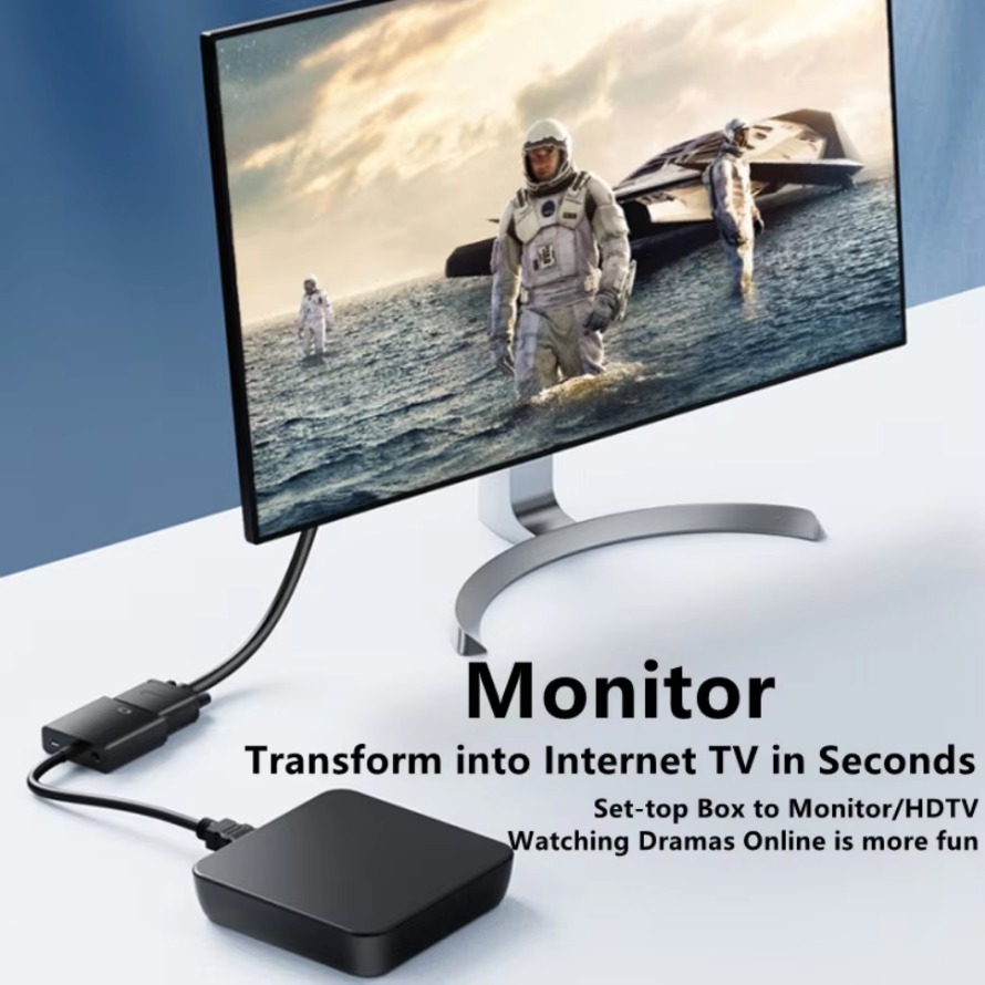 1080P HDMI-compatible to VGA A - Hdmi Vga Adapter ulasan dan harga