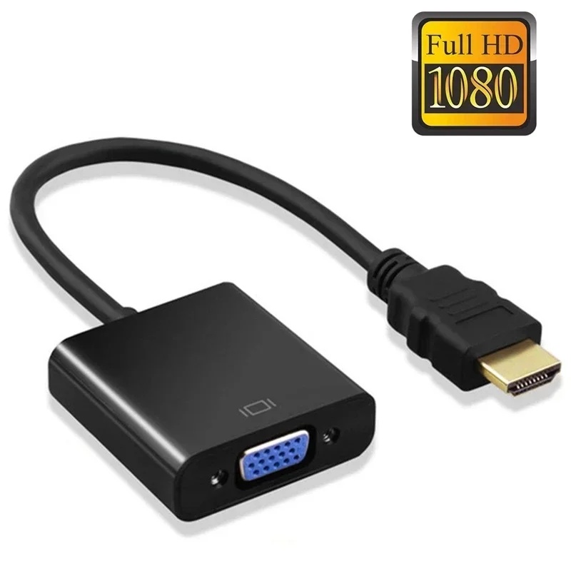 HD 1080P HDMI To VGA Cable Con - Hdmi Vga Adapter ulasan dan harga