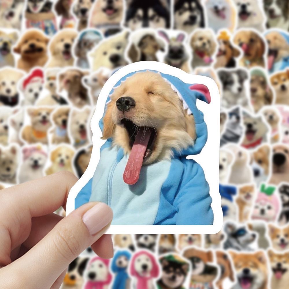 102Pcs Realistic Dog Stickers  - Laptop Accessories Cute ulasan dan harga