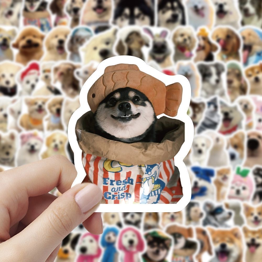 102Pcs Realistic Dog Stickers  - Laptop Accessories Cute ulasan dan harga