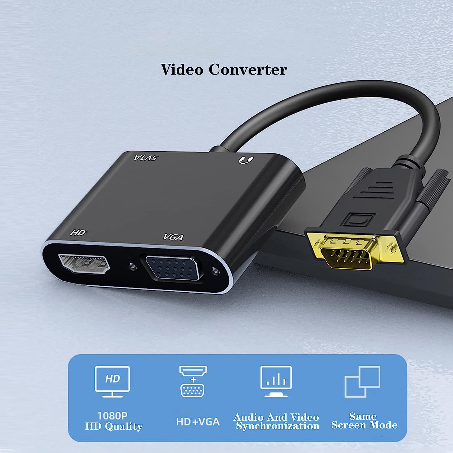 VGA(Host) to VGA/HDMI-compatib - Hdmi Vga Adapter ulasan dan harga