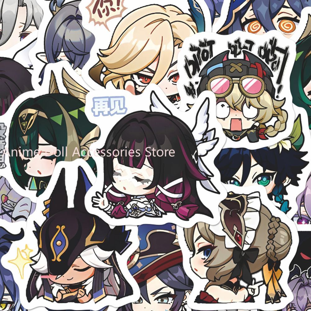64PCS Genshin Impact Moon Maid - Accessories Laptop ulasan dan harga
