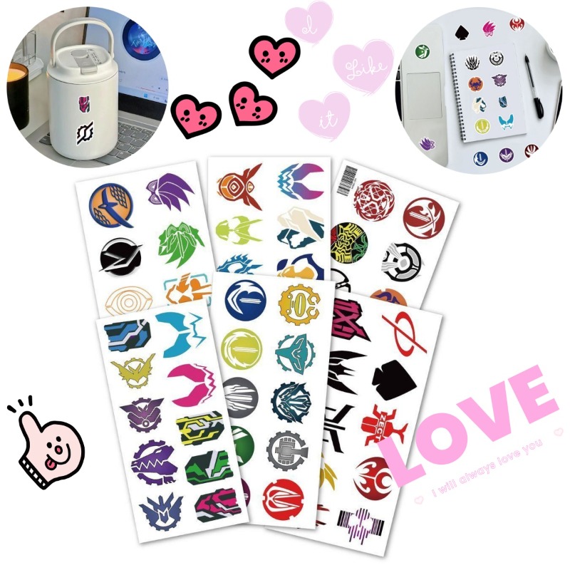 60 Sheets Kamen Rider Logo Sti - Accessories Laptop ulasan dan harga